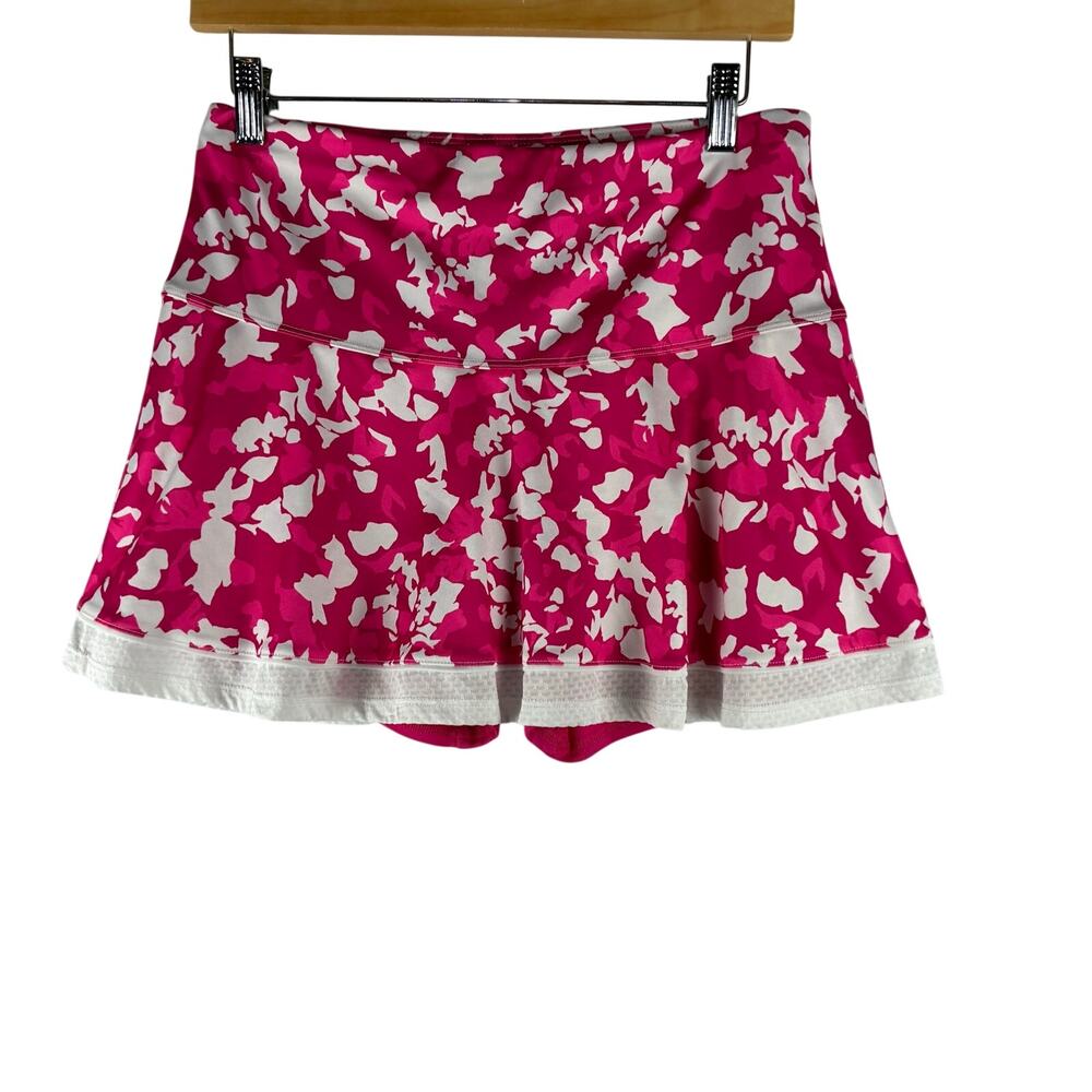 Grand Slam Floral Performance Skort Women's Medium Pink White Golf Tennis Sport